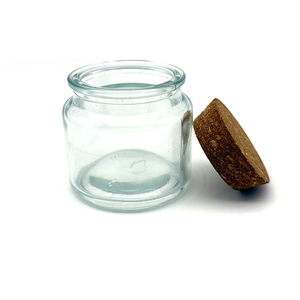 Mini pot cylindrique en verre écologique de 100 ml, haute transparence, avec bouchon en liège, pour décoration de maison, mariage et festivals - Product Image 2