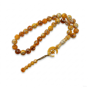 Handmade Resin <b>Rosary</b> Prayer Beads with Artistic Craftsmanship for Muslim Worship Designer Resin Tasbih with Strong Cord and Smo - Product Image 6