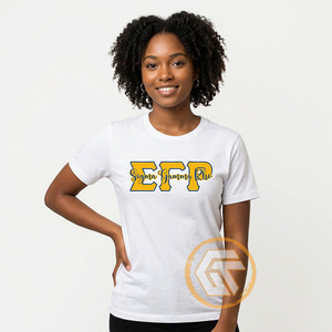 GREEK TREASURES Camiseta Casual de Cuello Redondo para Mujer, 100% Algodón Jersey, Manga Corta, con Logotipo, Antiarrugas, Ecológica, Transpirable y de Secado Rápido - Product Image 3