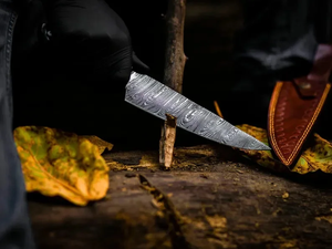 Couteau de chef professionnel LEGACY BLADES, fabriqué à la main en acier carbone, manche en bois, ambidextre, passe au lave-vaisselle, couteau de cuisine moderne - Product Image 4