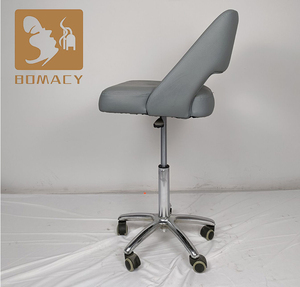 Chaise de bureau pivotante de style moderne, de haute qualité, confortable, en cuir et tissu, base en métal, design <span class=keywords><strong>Lola</strong></span>, Bomacy, pour salon - Product Image 3