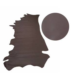 Dark Brown Chrome Tanned Cow Hide <b>Leather</b> For Handbags And Belts Artisanal Crafting Material Perfect For Luxury DIY Projects - Product Image 1