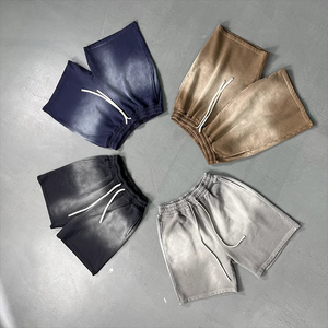 Pantalones Cortos Deportivos de Felpa Francesa de Alta Calidad, Lavado Ácido, Talla Grande, Esenciales para Verano, para Gimnasio y Boxeo, para Hombre - Product Image 3