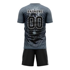 Custom Men's Soccer Uniform Personalized Football Jersey for Youth Team Name Number Logo Athletic <b>Gothic</b> Style Sport <b>Shirt</b> - Product Image 3