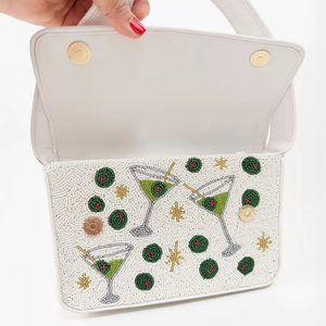 Nouveau lancement : Sac à bandoulière perlé pour femme, motif citron, sac perlé aux couleurs vives, sac d'été tropical fait main - Product Image 1