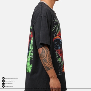 Camiseta de Manga Corta Oversize 100% Algodón con Logotipo Personalizado al por Mayor, Impresión DTG, Jersey Grueso, Unisex, Ropa Urbana para Exteriores - Product Image 2
