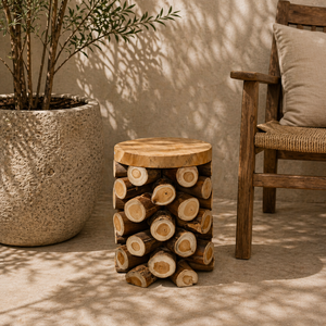 เก้าอี้ ARTERRA TS-013 Ubique Rustic Teak Branch ทำจากไม้สักแท้ งานฝีมือประณีต สวยงามเป็นธรรมชาติ เหมาะสำหรับอพาร์ทเมนท์ บ้านพักตากอากาศ และโกดัง - Product Image 3