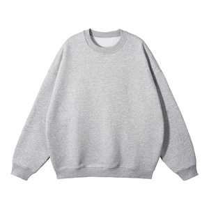 เสื้อสเวตเชิ้ตโอเวอร์ไซส์ขายส่ง ผ้าฝ้ายฟลีซ 350gsm สกรีนโลโก้ตามสั่ง สำหรับแบรนด์แฟชั่น ผลิตเสื้อผ้าจำนวนมาก - Product Image 1