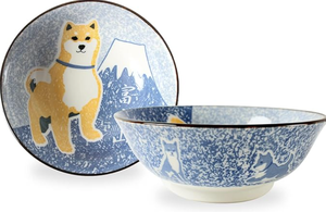 Platos Redondos de Cerámica con Diseño de Shiba Inu Japonés, Varios Tamaños, Regalo para Oficina y Hogar - Product Image 2