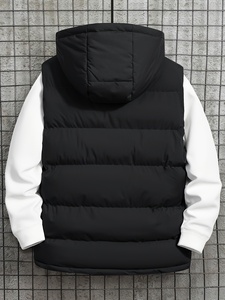Double Zipper Puffer <b>Vest</b> Winter <b>Thermal</b> Insulated Outerwear Custom Logo Bodywarmer Bulk - Product Image 2