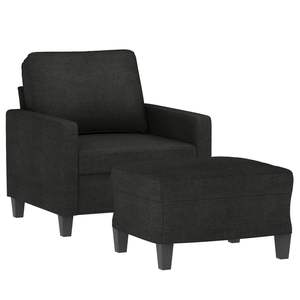 Sillón Negro con Reposapiés para Sala de Estar - Product Image 3