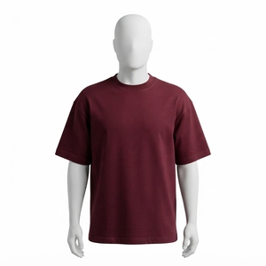 Camiseta Oversize Borgoña para Hombre, Camisetas para Hombre, Proveedor Mayorista, Precio Bajo - Product Image 3