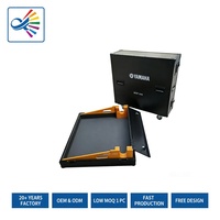 Flight case en aluminium et contreplaqué, étanche, ignifuge, anti-poussière et antichoc, sur mesure pour table de mixage numérique YAMAHA MGP-24X, compatible OEM.