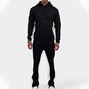 Conjunto Deportivo Masculino de Alta Calidad, 500 g/m², Algodón Grueso, Dos Piezas, Sudadera con Cierre y Pantalones Deportivos - Product Image 4