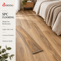 Revêtement de sol en vinyle de luxe SPC, noyau rigide, imperméable, anti-bruit, avec support IXPE, système de pose par clic, pour appartement, bureau, rénovation