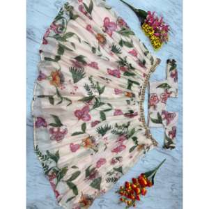 Lehenga Choli le plus tendance avec un travail manuel exquis Taille 2XL - Product Image 4