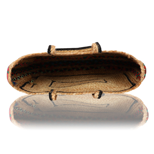 Trending Large Capacity Handmade Jute Shopping Bag for Women Multi Color Fold Design <b>Handbag</b> - Product Image 3
