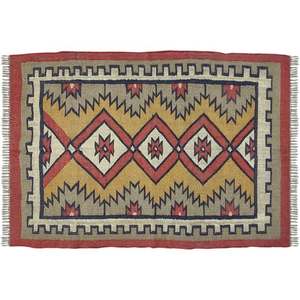 Tapis unique en jute tissé à la main 4x6 avec motif uni, résistant aux taches et antidérapant, design moderne, tailles personnalisées disponibles - Product Image 3