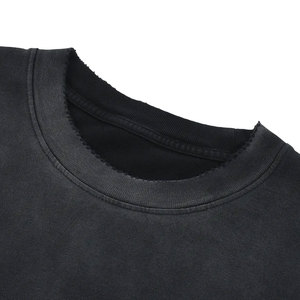 T-shirts décontractés effet délavé fabriqués au Pakistan, 100 % coton, coupe ample, imprimés, prix de gros, pour hommes - Product Image 6