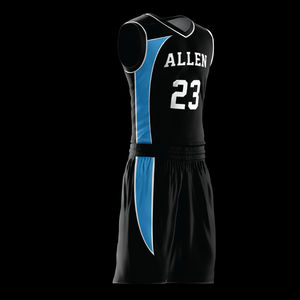 Servicio OEM, Conjuntos de Uniformes de Baloncesto sin Mangas Unisex de Alta Calidad, Cuello en V, Diseño Sublimado Personalizado, Transpirable, Tallas Grandes, Estampado - Product Image 2