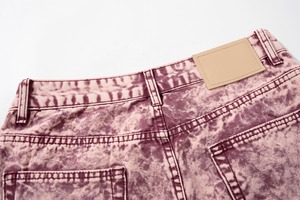 Jeans de Hombre de Alta Calidad, Corte Holgado y Ancho, Lavado Snow Wash, Cintura Regular, Tela Cómoda, Secado Rápido y Ligera - Product Image 3
