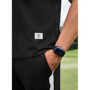 Ensemble survêtement homme personnalisé 2 pièces, col rond, imprimé décontracté, rayures, tenue courte, respirant et coupe-vent pour l'hiver - Product Image 3