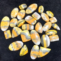 Meilleure qualité poids léger naturel taille libre bourdon jaspe Cabochon jaune pierre semi-précieuse livraison gratuite