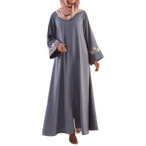 Muslim <b>Women's</b> Clothing <b>Arabic</b> Style Custom logo Modest Clothing <b>Women</b> Abaya Full Ankle Length OEM Service - Product Image 6