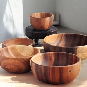 Cuenco de madera de nuevo diseño de la mejor calidad, cuenco decorativo de madera para ensalada - Product Image 1