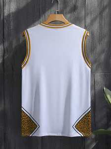 Camiseta de Baloncesto Personalizada Retro para Hombre, Estilo Vintage, Malla Transpirable de Secado Rápido - Product Image 4