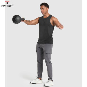Canvas 400g Lightweight Straight Mid Waist Casual Men's <b>Trousers</b> Corded <b>Drawstring</b> Loose Breathable Windproof Fashion Pants - Product Image 4