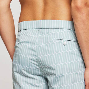 กางเกงว่ายน้ำชายแบบพรีเมียมปี 2026 แห้งเร็ว ระบายอากาศ กันลม ผลิตโดย OEM ชุดว่ายน้ำฤดูร้อน มีเชือกผูกเอวยางยืด - Product Image 5