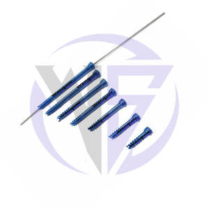 Tornillos ortopédicos de titanio premium Herbert de 3.5 mm (14/40 mm) con instrumentos de destornillador quirúrgico azul - Product Image 2