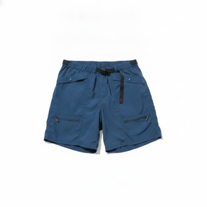 Shorts de randonnée RIDGE bleu marine pour hommes, shorts cargo à ceinture pour activités de plein air, personnalisables OEM ODM en nylon - Product Image 1
