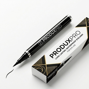 ผลิตภัณฑ์ของซัพพลายเออร์มาเลเซีย ProduxPro อายไลเนอร์แบบปากกา กันน้ำ ติดทนนาน ได้รับการรับรองมาตรฐาน ISO/HALAL/GMP รับผลิตแบบ OEM พร้อมออกแบบบรรจุภัณฑ์ตามสั่ง - Product Image 1