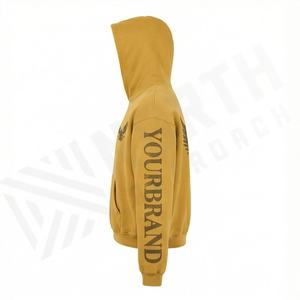 Sweat-shirt à capuche 100% coton imprimé 3D lettres style streetwear tendance hip-hop personnalisé automne-hiver - Product Image 3