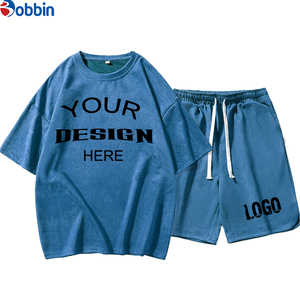 Conjuntos de Camiseta y Pantalones Deportivos Cómodos Unisex para Hombre, Estilo Casual, Transpirables, Personalizables, para Verano - Product Image 1