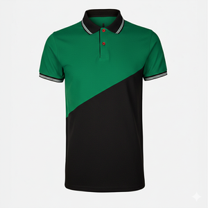 Chemises de golf pour hommes en toile 100 % coton, séchage rapide, à faible MOQ, marque privée, avec logo personnalisé brodé – Vente en gros - Product Image 1