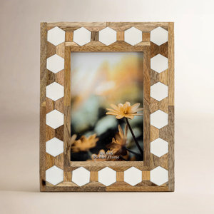 ZONE ARTISANAUTE HCZ-97 Cadre photo rectangulaire élégant vintage orné en résine et bois 5x7 Impression numérique couleur intégrale Léger - Product Image 1
