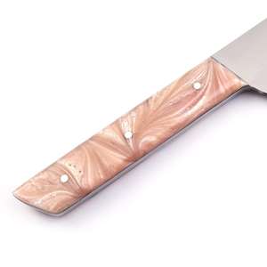 มีดพกคุณภาพสูง ทำจากเหล็กดามัสกัส งานแฮนด์เมด ด้ามไม้ ด้ามเรซิ่น ขนาด 15 นิ้ว - Product Image 5