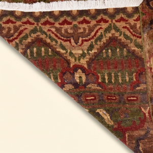 Tapis en laine Heritage Verdure moderne, tufté à la main, antidérapant, écologique, à poils épais et moyens, vert-brun vieilli, style tribal - Product Image 5