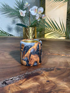 Handcrafted Nordic Wave Epoxy Resin & Natural Wood <b>Incense</b> Burner – Premium Decorative Stick & <b>Cone</b> Holder for Zen Meditation - Product Image 4