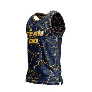 Camiseta de Baloncesto Personalizada con Nombre y Número del Equipo, Camiseta Deportiva sin Mangas para Hombre, de Malla Sublimada y Transpirable - Product Image 3