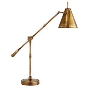 New Elegant Metal Round <b>Shape</b> Butterfly Designer Gold Antique Finish With White Fabric Decorative <b>Table</b> Lamp - Product Image 5