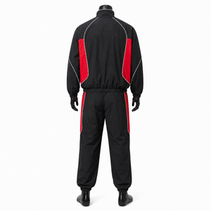 Black Red Plaid Color Block Waterproof Windproof <b>Windbreaker</b> Sets All Seasons Trendy Fashion Wholesale Custom - Product Image 5