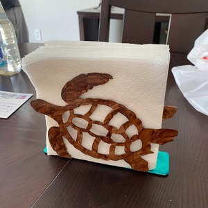 Porta Servilletas de Tortuga Marina Hecho a Mano, Perfecto para la Cocina, Mesa de Comedor, Hogar Costero o Decoración con Temática Náutica, Venta al por Mayor desde India - Product Image 1