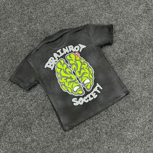 T-shirt unisexe à manches courtes 100 % coton 260 grammes, style streetwear, impression sérigraphique, idéal pour l'entraînement - Product Image 1