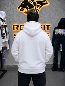 Sweat à capuche zippé pour homme, coupe oversize, avec broderies et strass, logo frontal, manches classiques, prix de gros - Product Image 6