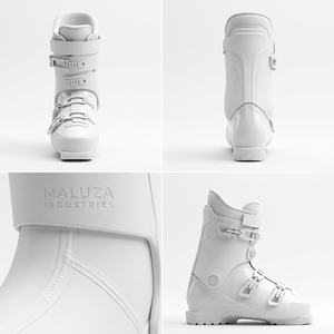 Chaussures de ski d'hiver pour hommes personnalisées MALUZA, bottes de snowboard anti-collision, thermiques, imperméables, à fermeture à boucle, à tige haute - Product Image 6
