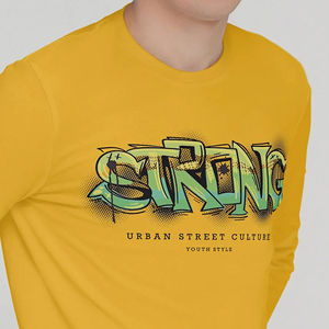 Camiseta de Manga Larga para Hombre, Color Sólido, de Alta Calidad, a la Moda, 100% Algodón, Transpirable, Cuello Redondo, en Oferta - Product Image 3